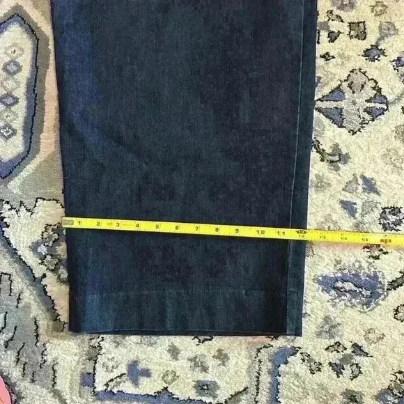 A New Day wide leg pleated jeans women’s dark blue size 12 stretch denim - Picture 6 of 8